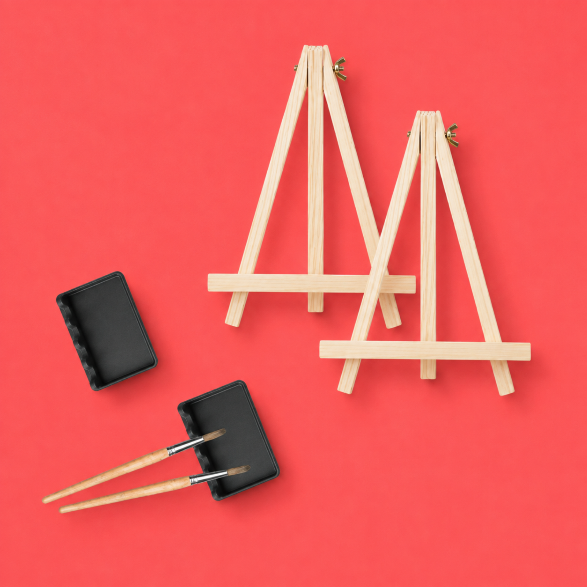 Tabletop Easel Set for Two - Pukeko/Tūī