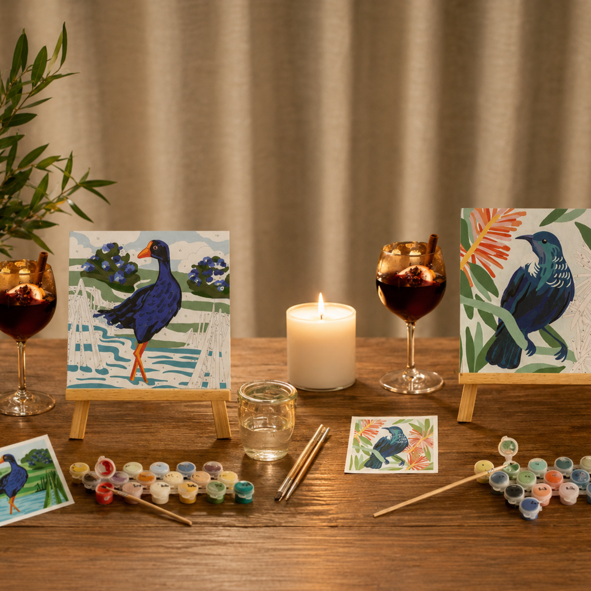 Painted With Love - Pukeko/Tūī